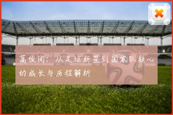 蒿俊闵：从足坛新星到国家队核心的成长与历程解析